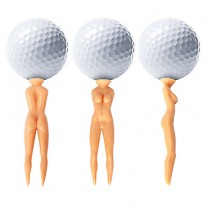 Nuddie Naked Lady Golf Tees - 50 pcs