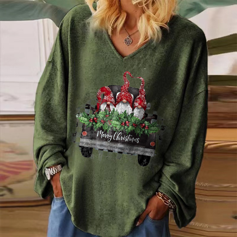 Merry Christmass Printed Women's T-shirt